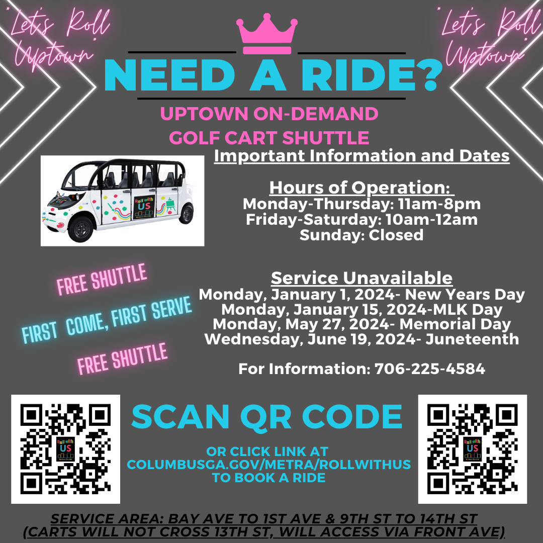 Roll With Us (Uptown Shuttle) Continously Advertisment via CCGTV 